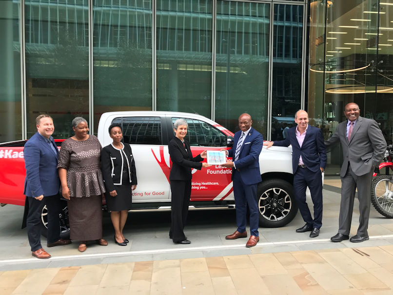 Afya Global and Vodacom Lesotho Foundation partners at a programme handover